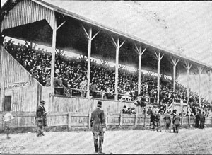 Grandstand from the old Niagara County Fair Grounds located off Locust Street within the City of Lockport